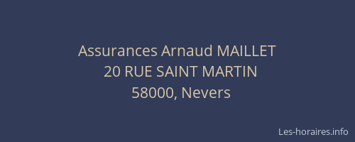 Assurances Arnaud MAILLET