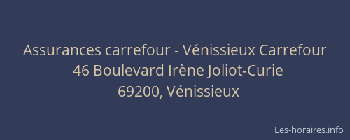Assurances carrefour - Vénissieux Carrefour