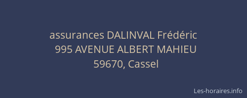 assurances DALINVAL Frédéric