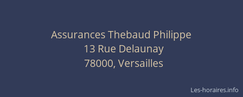 Assurances Thebaud Philippe