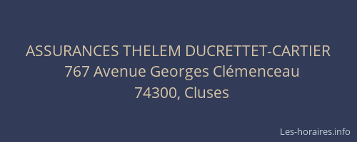 ASSURANCES THELEM DUCRETTET-CARTIER