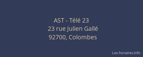 AST - Télé 23