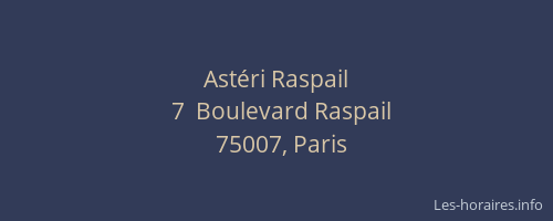 Astéri Raspail