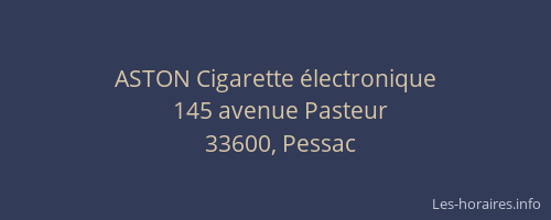 ASTON Cigarette &eacute;lectronique