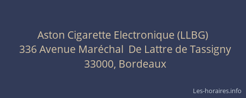 Aston Cigarette Electronique (LLBG)