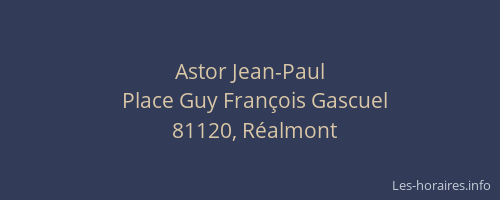 Astor Jean-Paul