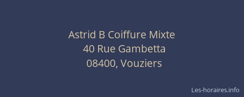Astrid B Coiffure Mixte