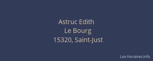 Astruc Edith