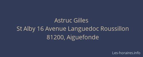 Astruc Gilles