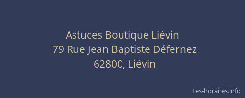 Astuces Boutique Liévin