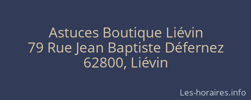 Astuces Boutique Liévin