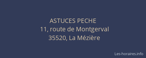 ASTUCES PECHE
