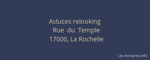 Astuces relooking