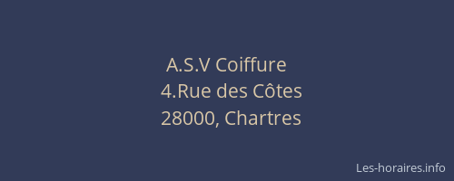 A.S.V Coiffure