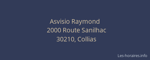 Asvisio Raymond