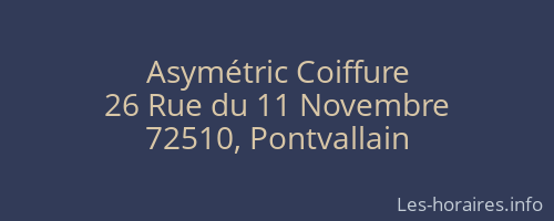 Asymétric Coiffure