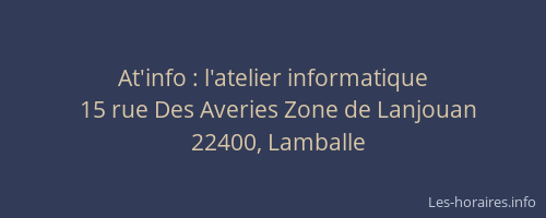 At'info : l'atelier informatique