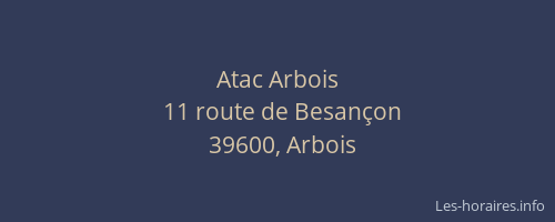 Atac Arbois