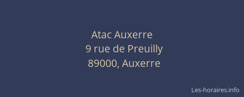 Atac Auxerre