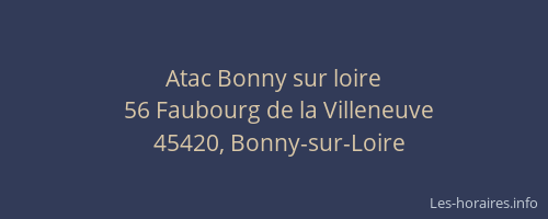 Atac Bonny sur loire