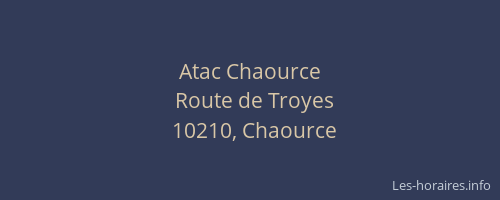 Atac Chaource