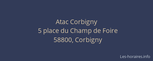 Atac Corbigny