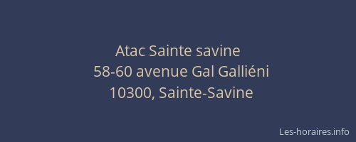 Atac Sainte savine