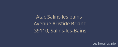 Atac Salins les bains