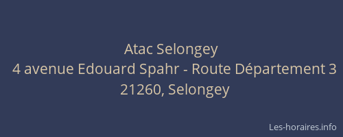 Atac Selongey