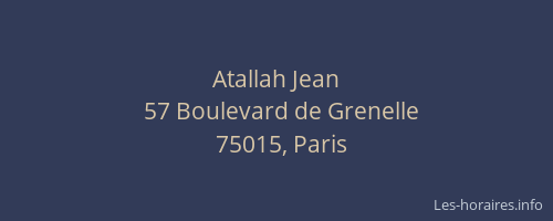 Atallah Jean