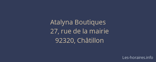 Atalyna Boutiques