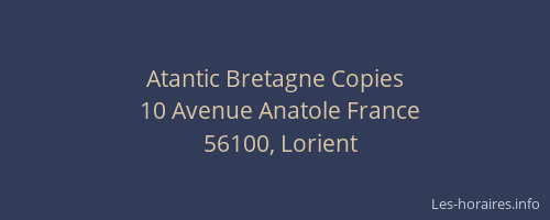 Atantic Bretagne Copies