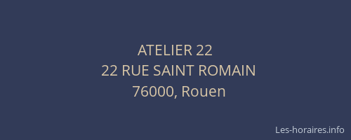 ATELIER 22