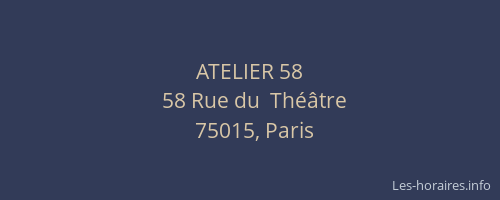 ATELIER 58