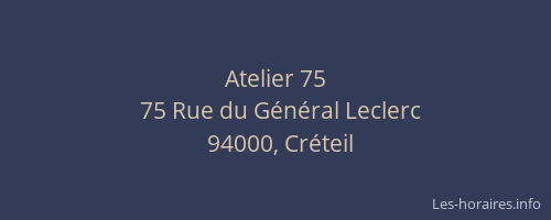 Atelier 75