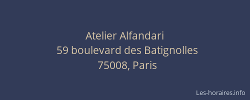 Atelier Alfandari