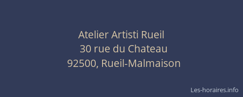 Atelier Artisti Rueil