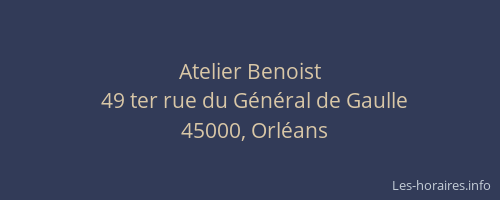 Atelier Benoist