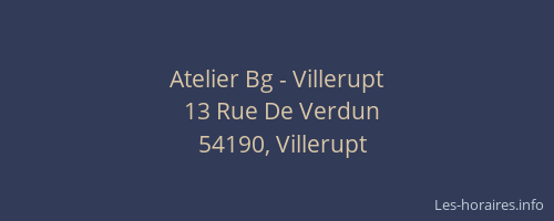 Atelier Bg - Villerupt