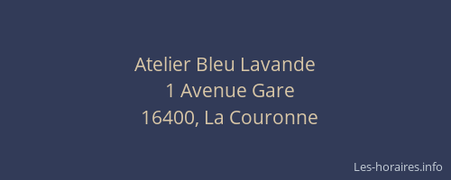 Atelier Bleu Lavande