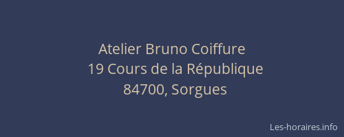 Atelier Bruno Coiffure