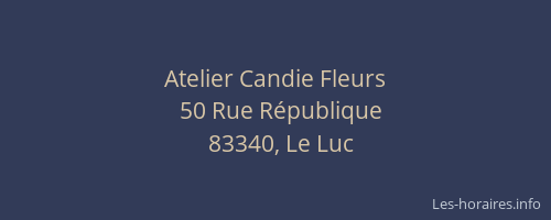 Atelier Candie Fleurs