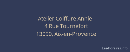 Atelier Coiffure Annie