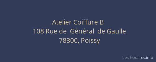 Atelier Coiffure B