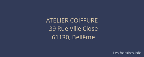 ATELIER COIFFURE