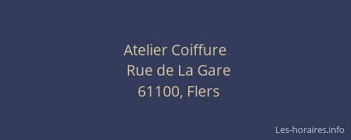 Atelier Coiffure