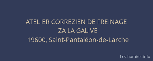 ATELIER CORREZIEN DE FREINAGE