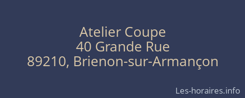 Atelier Coupe