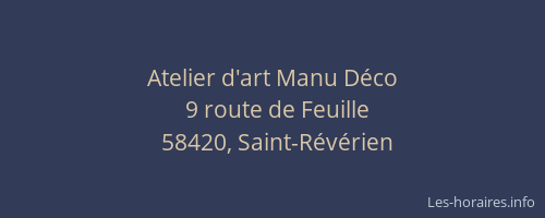Atelier d'art Manu D&eacute;co