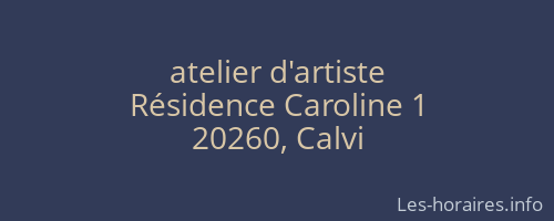 atelier d'artiste